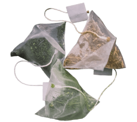 Triangular (tetrahedral) tea bags